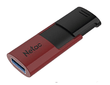 USB Flash-накопитель Netac U182 128GB красный/черный (NT03U182N-128G-32RE)