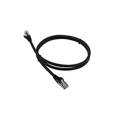 Патч-корд Lanmaster LAN-PC45/S6-0.5-BK черный