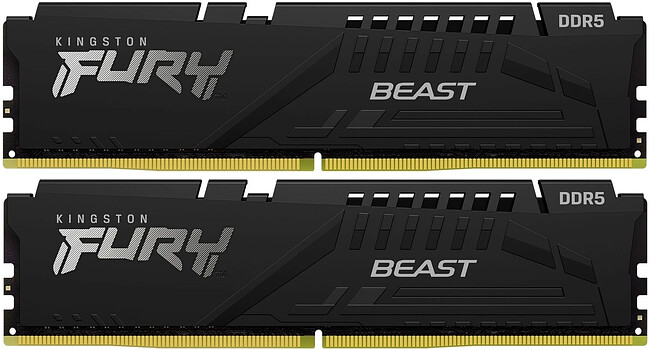 Оперативная память Kingston Fury Beast Black 64GB DDR5 (KF556C40BB2K2-64)