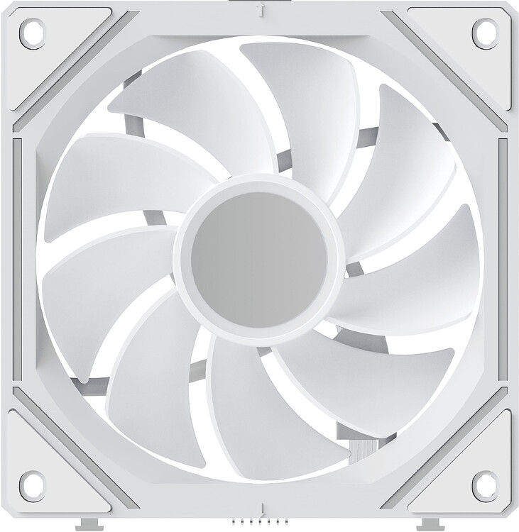 Комплект вентиляторов для корпуса Ocypus Gamma F12 UNI WH ARGB REVERSE BLADE 3 IN 1 (Gamma-F12-WH3AM01U-GL)