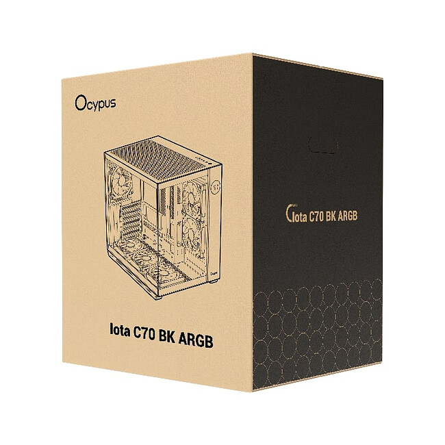 Корпус Ocypus Iota C70 ARGB без БП Black (Iota-C70-BKD600XX-GL)