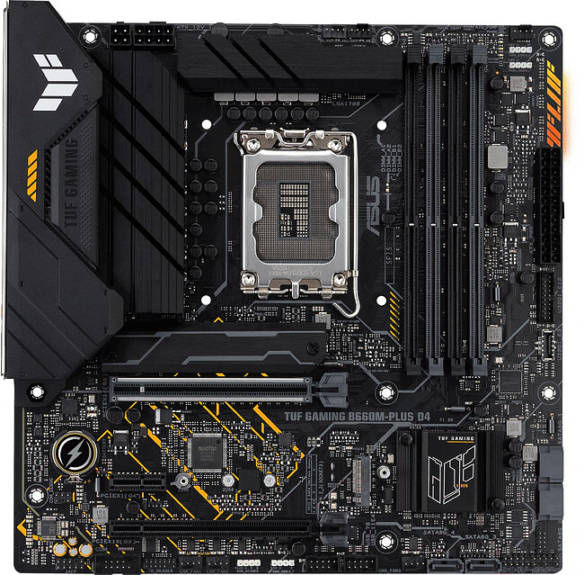 Материнская плата ASUS TUF Gaming B660M-Plus D4 DDR4 Материнская плата ASUS TUF Gaming B660M-Plus D4 DDR4