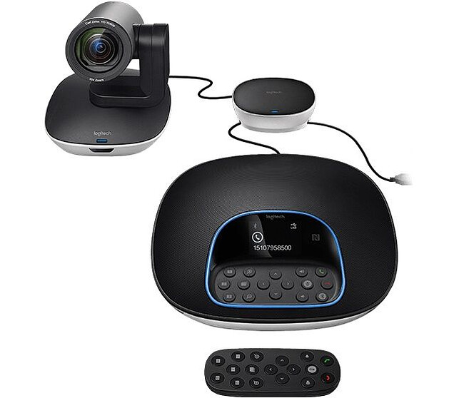 Веб-камера Logitech Conference Cam Group черный (960-001058)