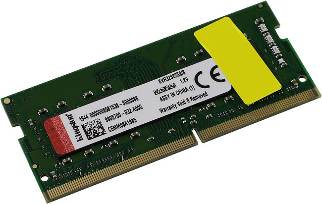 Оперативная память Kingston 8GB DDR4 SODIMM PC4-25600 (KVR32S22S8/8)