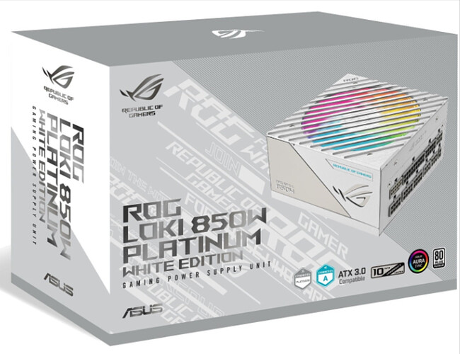 Блок питания ASUS ROG-LOKI-850P-WHITE-SFXL-GAMING White (90YE00N2-B0NA00)