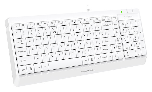 Клавиатура A4Tech Fstyler белый (FK15)