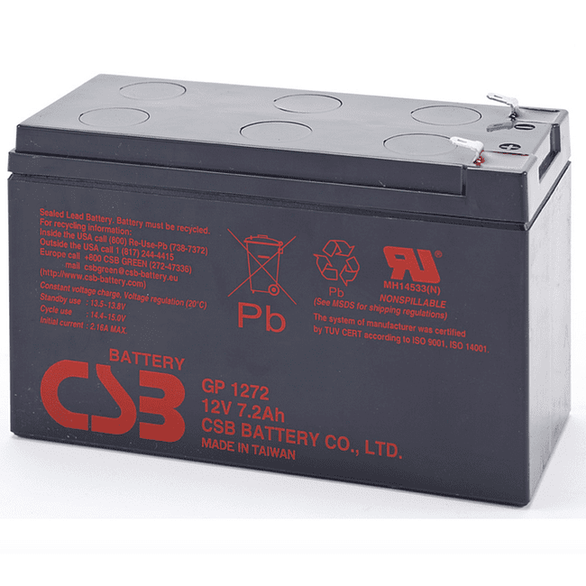 Аккумулятор для ИБП CSB 12V/7.2Ah (GP 1272)