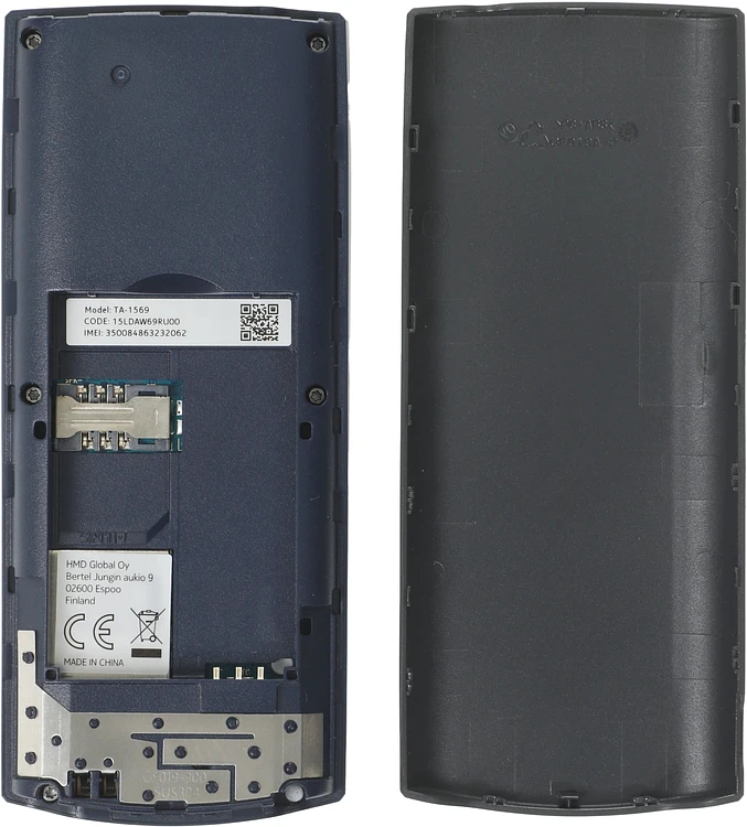 Мобильный телефон Nokia 105 TA-1569 SS черный (1GF019EPA2C04)