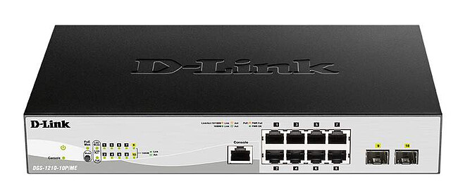 Коммутатор D-Link DGS-1210-10P/ME/A1A