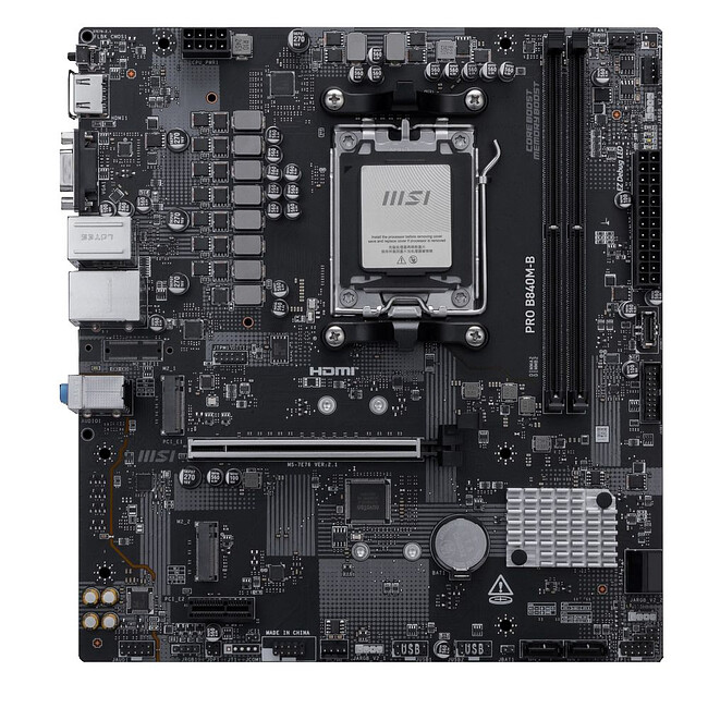 Материнская плата MSI Pro B840M-B