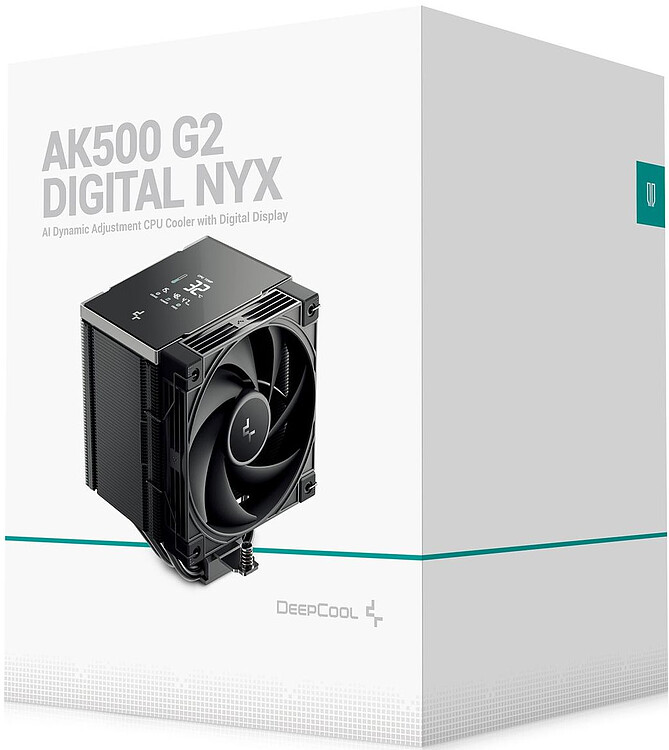 Кулер для процессора DeepCool AK500 G2 Digital NYX черный (R-AK500G2-BKNNMN-GJD-1)
