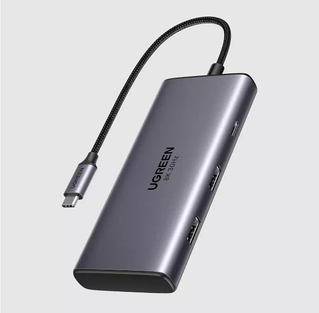 Док-станция Ugreen CM498-15852 Space Gray (15852)