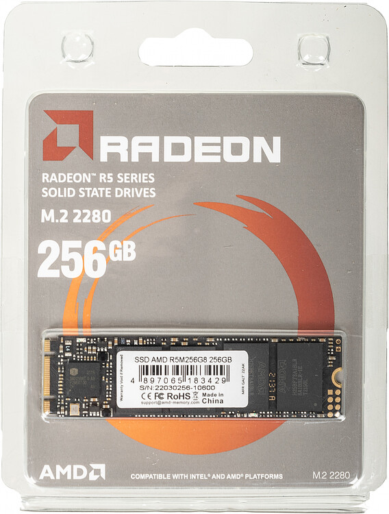 SSD диск AMD Radeon SATA III 256Gb (R5M256G8)