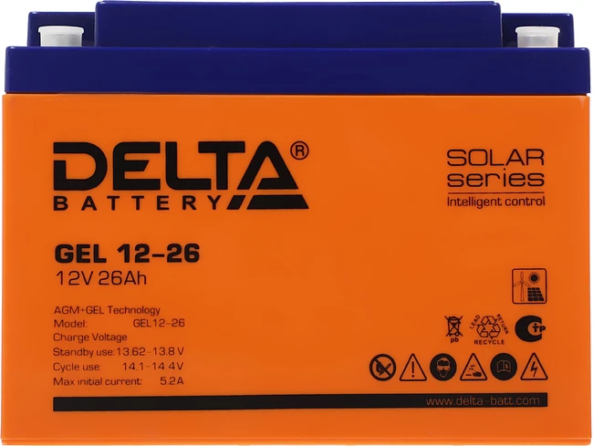 Аккумулятор для ИБП Delta GEL 12-26