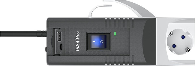 Сетевой фильтр Pilot PRO 183 USB 5м 6 розеток серый