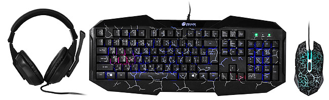 Набор периферии Oklick HS-HKM100G черный