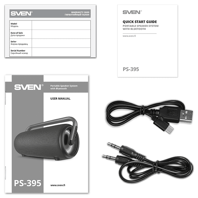 Портативная колонка Sven PS-395 черный (SV-022815)