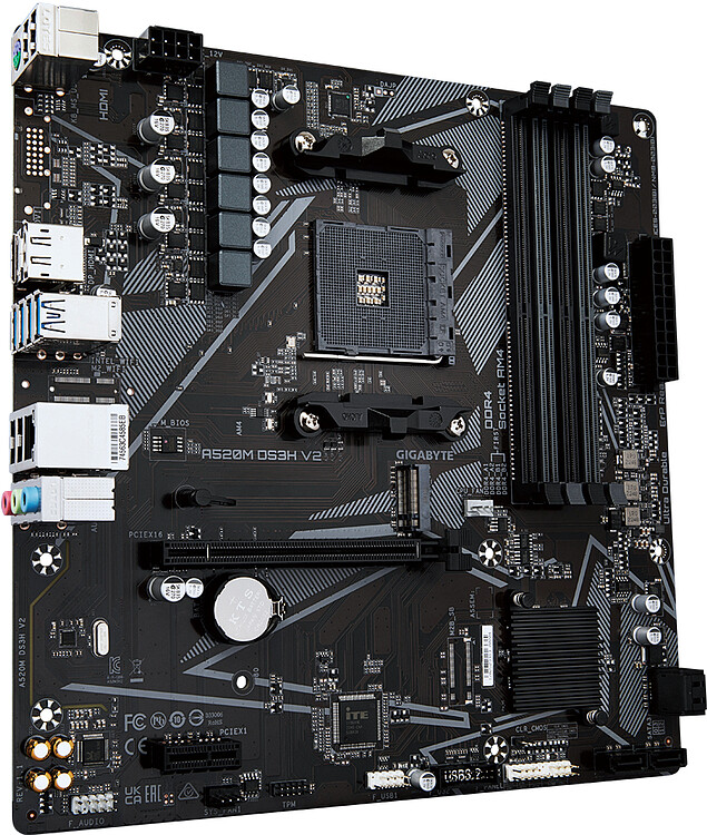 Материнская плата GigaByte A520M DS3H V2 rev. 1.0