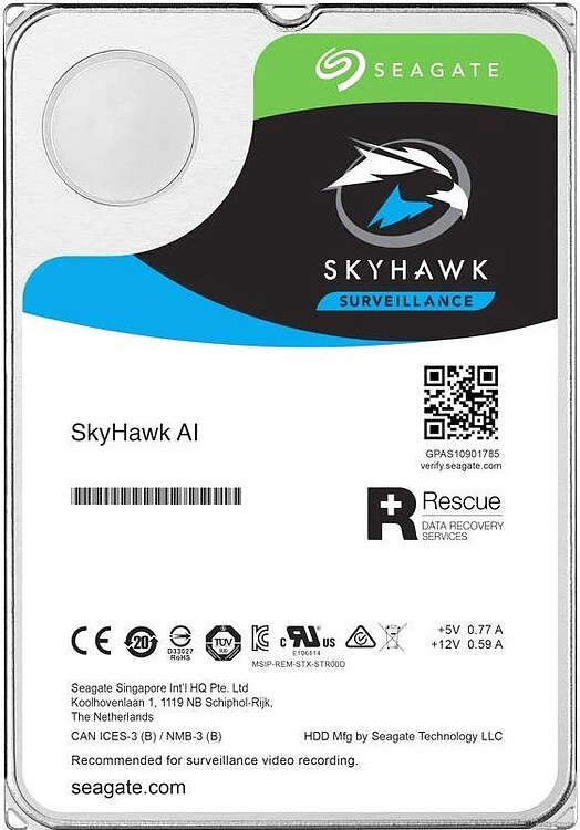 Жесткий диск Seagate SkyHawk AI 10TB (ST10000VE001)