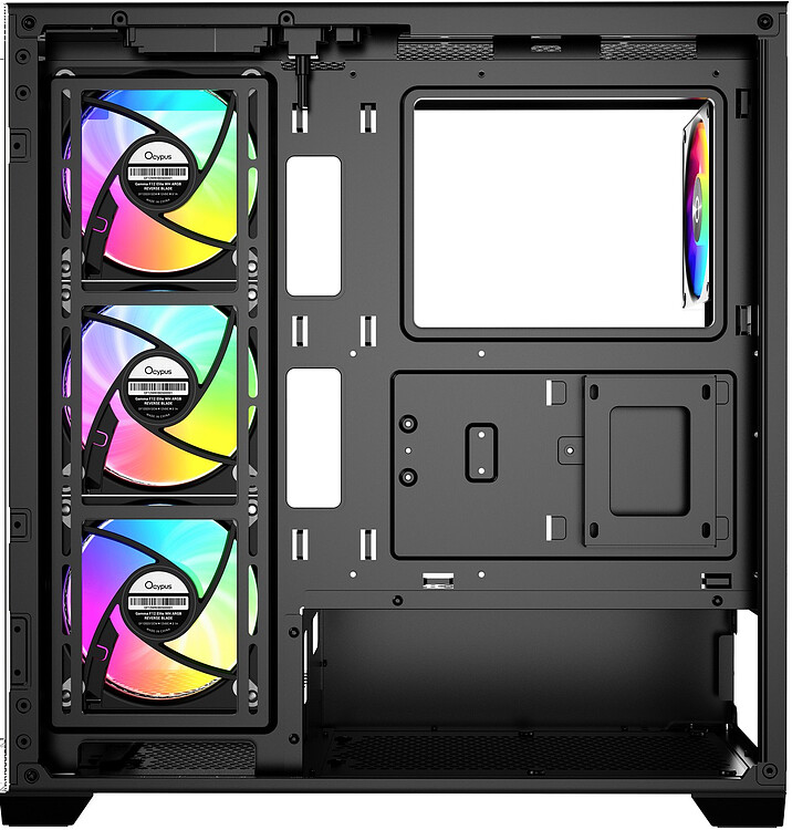 Корпус Ocypus Gamma C72 BK ARGB ATX без БП (Gamma-C72-BKD400XX-GL)