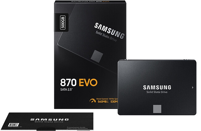 SSD диск Samsung 870 Evo 500GB (MZ-77E500BW)