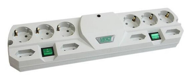 Сетевой фильтр Most TRG 5 м 10 розеток коробка белый Сетевой фильтр Most TRG 5 м 10 розеток коробка белый
