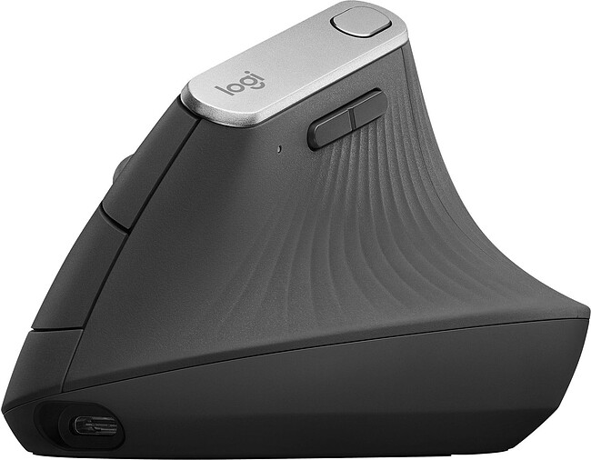 Мышь Logitech MX Vertical черный/серебристый (910-005449)