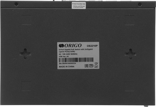 Коммутатор Origo OS2210P/120W/A1A