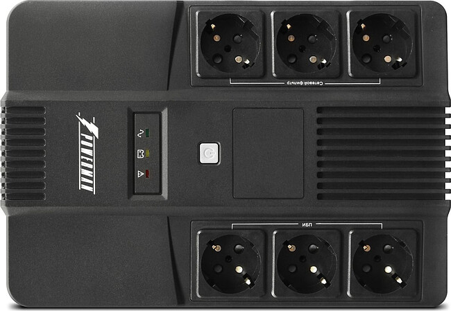 Источник бесперебойного питания PowerMan Brick 600 600VA (6120043)