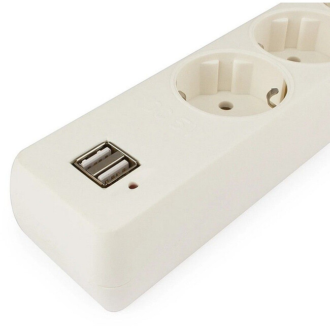 Сетевой фильтр Гарнизон ECL-5-U2-W-1.8 белый