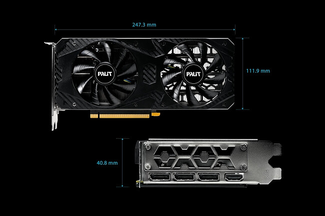 Видеокарта Palit GeForce RTX 3060 Infinity 2 OC 12Gb GDDR6 (NE63060U19K9-PG190L)