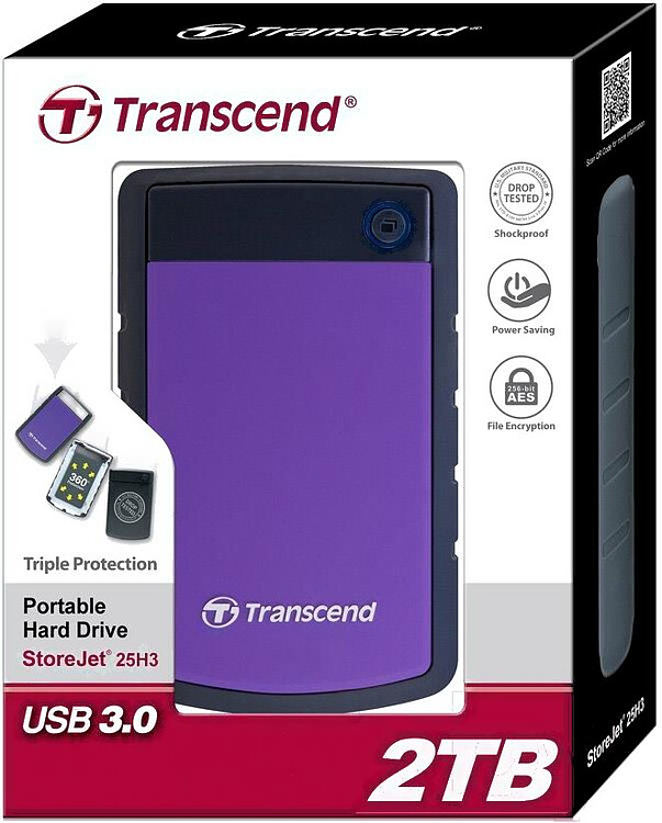 Внешний накопитель Transcend 2TB TS2TSJ25H3P