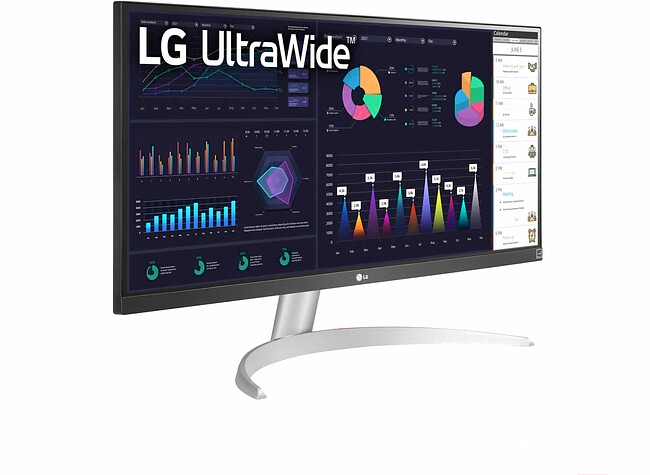Монитор LG UltraWide 29WQ600-W серебристый