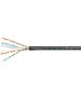 Кабель витая пара Cabeus UTP-4P-Cat.6-SOLID-OUT-LSZH-UV черный