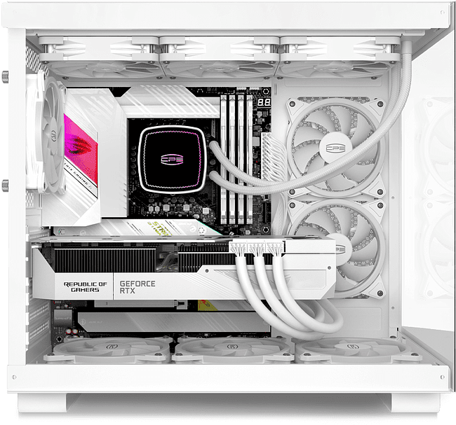 Корпус PCCooler C3 T500 ARGB WH белый без БП (C3-T500WHD6-GL)