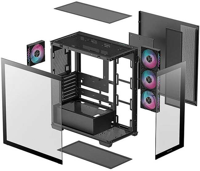 Корпус DeepCool CG580 4F БП PL750D (R-CG580-4F-PL750D-R-1)
