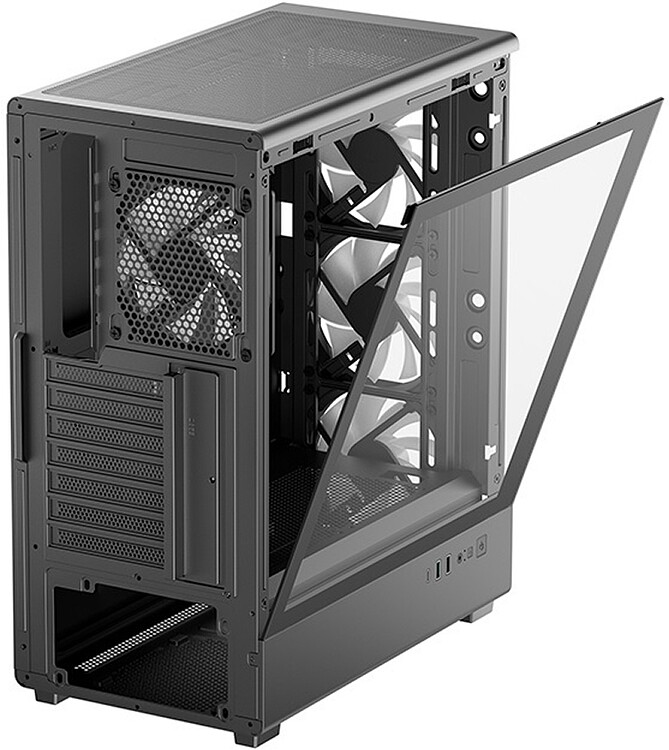 Корпус DeepCool CC550 4F ATX без БП черный (R-CC550BKANA4-G)