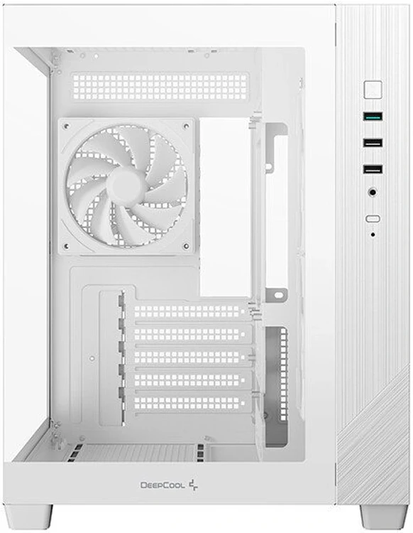 Корпус DeepCool CG330 3F WH mATX без БП белый (R-CG330-WHNGM3-G)