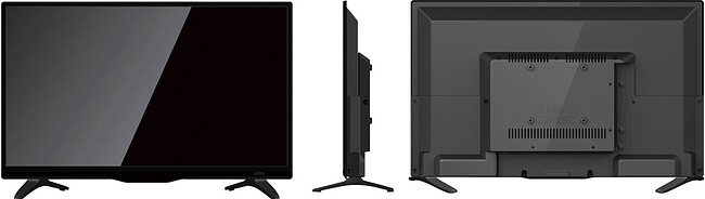 Телевизор Asano 24LH1020T черный