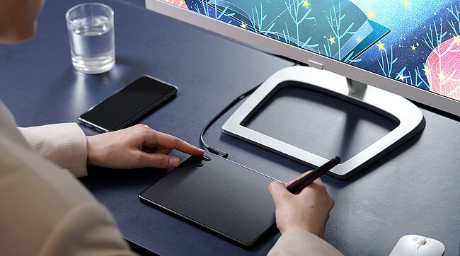 Графический планшет Huion RTE-100 Black