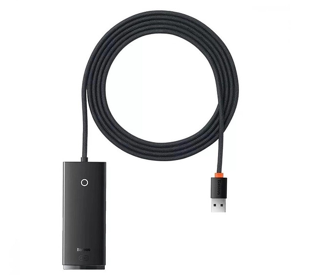 USB-хаб Baseus Lite Series Black (WKQX030201)