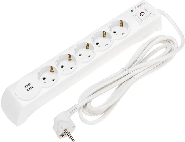 Сетевой фильтр Kranz 13-4700 белый