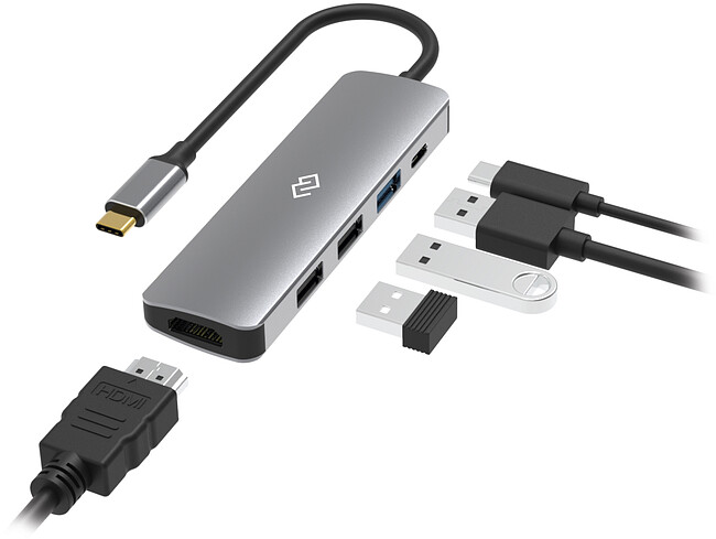 Док-станция Digma DS-501 серый