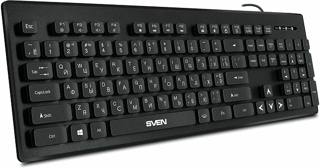 Клавиатура Sven KB-C7500EL черный (SV-020804)