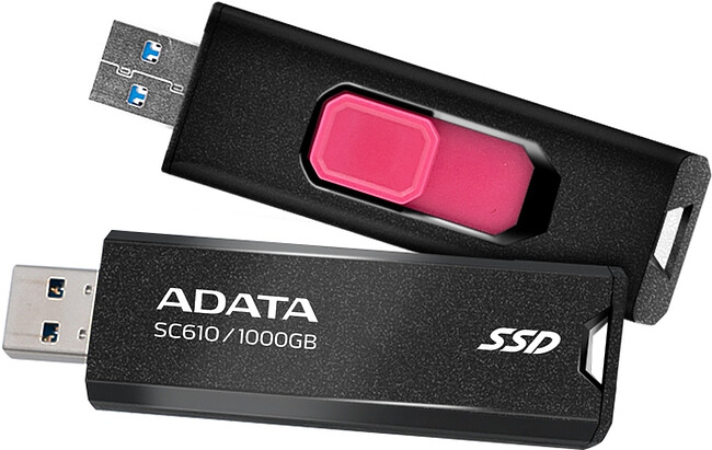 Внешний накопитель A-Data SC610 1Tb (SC610-1000G-CBK/RD)