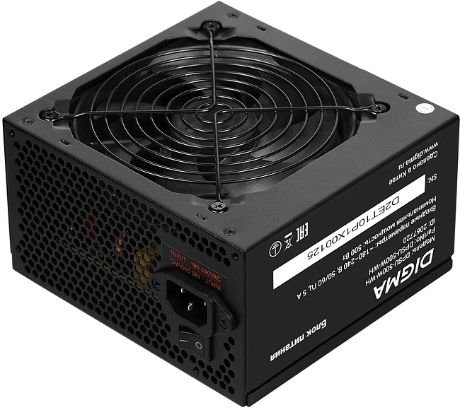 Блок питания Digma ATX 500W White (DPSU-500W-WH)