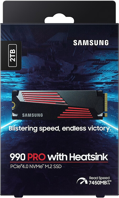 SSD диск Samsung 990 Pro 2Tb (MZ-V9P2T0CW)