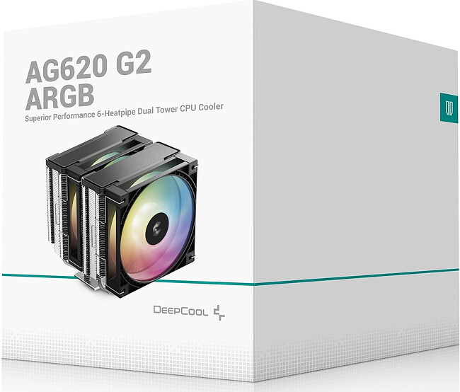 Кулер для процессора DeepCool AG620 G2 ARGB черный (R-AG620-BKAMMG2-G)