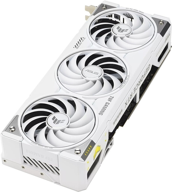 Видеокарта ASUS TUF Gaming GeForce RTX 5070 Ti 16GB GDDR7 BTF White OC TUF-RTX5070TI-O16G-BTF-WHITE (90YV0N60-M0NA00)