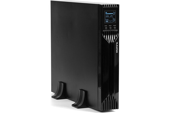 Источник бесперебойного питания Бастион Rapan-UPS 2000-Rack-IN-4X9-E черный (8959)